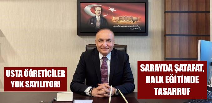 MERİÇ, “USTA ÖĞRETİCİLER YOK SAYILIYOR!”