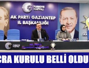 AK PARTİ GAZİANTEP’TE YENİ İCRA KURULU BELLİ OLDU