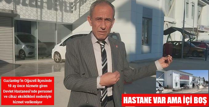 HASTANE VAR AMA İÇİ BOŞ