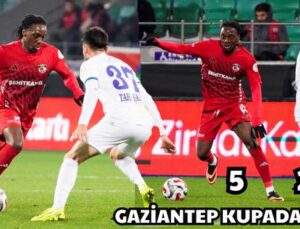 GAZİANTEP KUPADA DAĞILDI