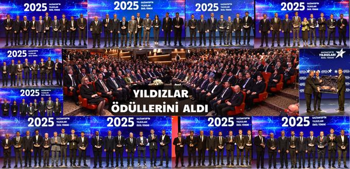 YILDIZLAR ÖDÜLLERİNİ  ALDI