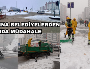 KAR YAĞIŞINA BELEDİYELERDEN ANINDA MÜDAHALE