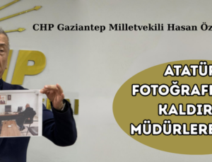 ATATÜRK FOTOĞRAFLARINI KALDIRAN MÜDÜRLERE TEPKİ