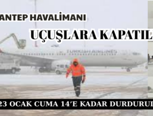 HAVA ULAŞIMINA KAR ENGELİ