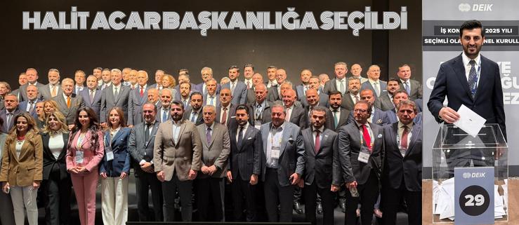HALİT ACAR BAŞKANLIĞA SEÇİLDİ