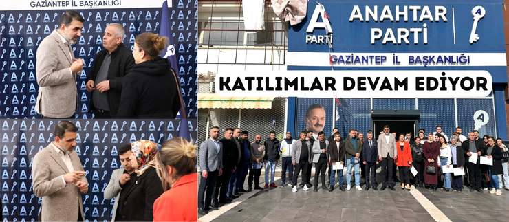 ANAHTAR PARTİ’YE KATILIMLAR DEVAM EDİYOR