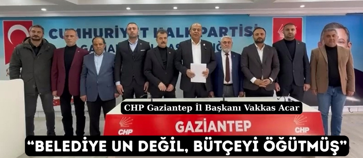  “BELEDİYE UN DEĞİL, BÜTÇEYİ ÖĞÜTMÜŞ”
