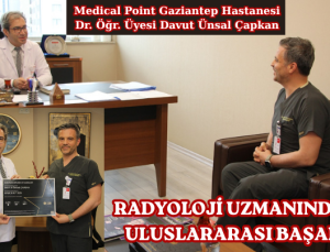 RADYOLOJİ UZMANINDAN ULUSLARARASI BAŞARI