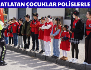 LÖSEMİYİ ATLATAN ÇOCUKLAR POLİSLERLE BULUŞTU
