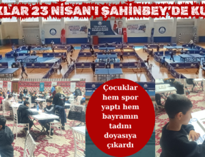 ÇOCUKLAR 23 NİSAN’I ŞAHİNBEY’DE KUTLADI