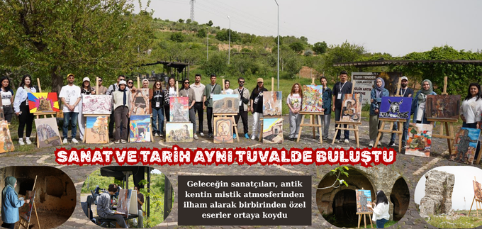 DÜLÜK ANTİK KENTİ’NDE SANAT VE TARİH AYNI TUVALDE BULUŞTU