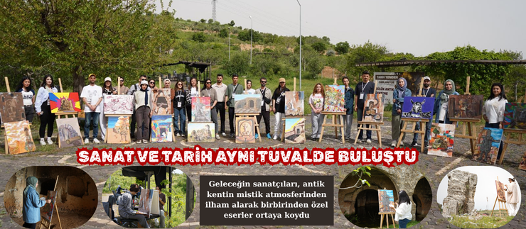 DÜLÜK ANTİK KENTİ’NDE SANAT VE TARİH AYNI TUVALDE BULUŞTU