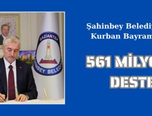 561 MİLYON TL’LİK DESTEK