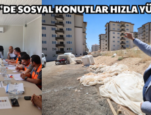 ŞAHİNBEY’DE SOSYAL KONUTLAR HIZLA YÜKSELİYOR