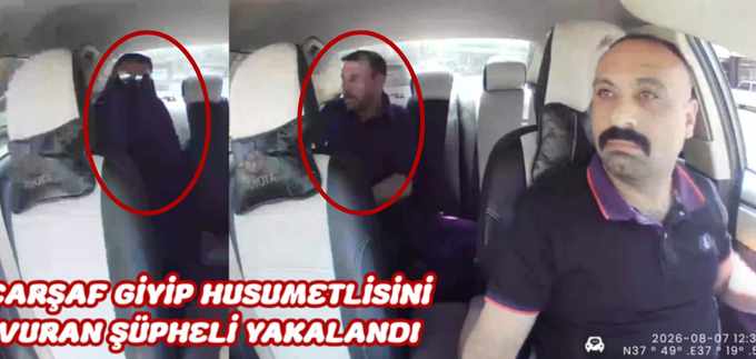 ÇARŞAF GİYİP HUSUMETLİSİNİ VURAN ŞÜPHELİ, YAKALANDI