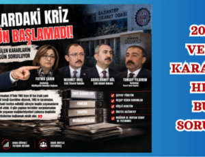 2021’DE VERİLEN KARARLARIN HESABI BUGÜN SORULUYO