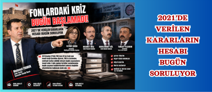 2021’DE VERİLEN KARARLARIN HESABI BUGÜN SORULUYO