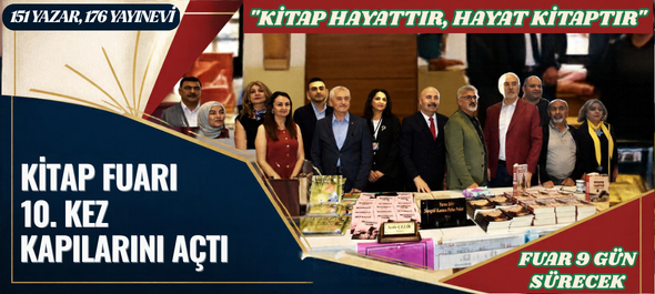 KİTAP FUARI 10. KEZ KAPILARINI AÇTI