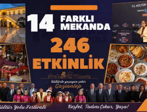 14 FARKLI MEKANDA 246 ETKİNLİK