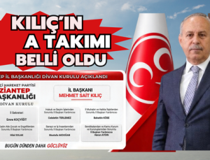 KILIÇ’IN A TAKIMI BELLİ OLDU